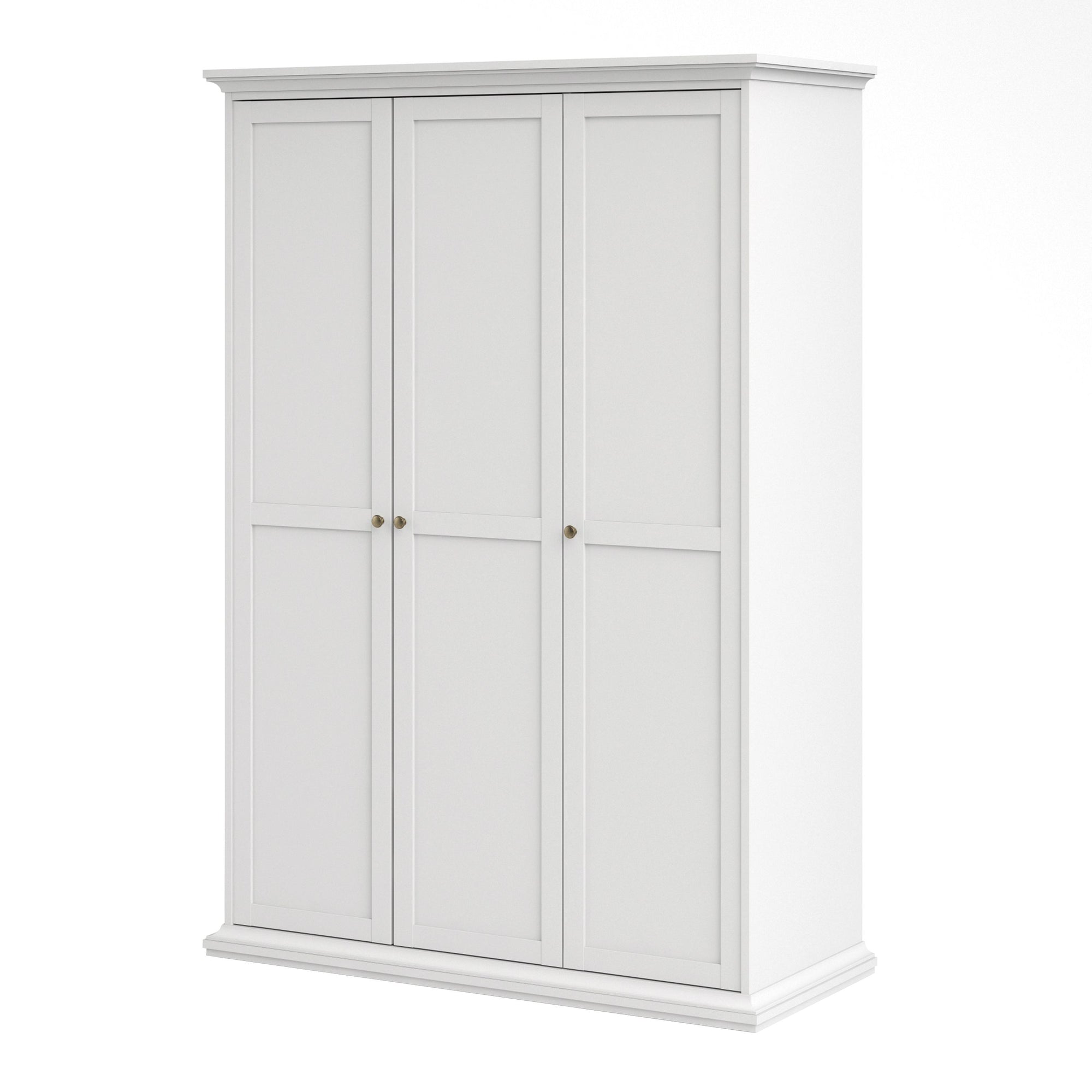 Axton Westchester Wardrobe with 3 Doors In White