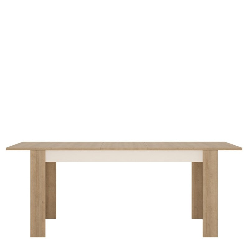 Axton Woodlawn Large Extending Dining Table 160/200 cm + 4 Milan High Back Chair Dark Brown