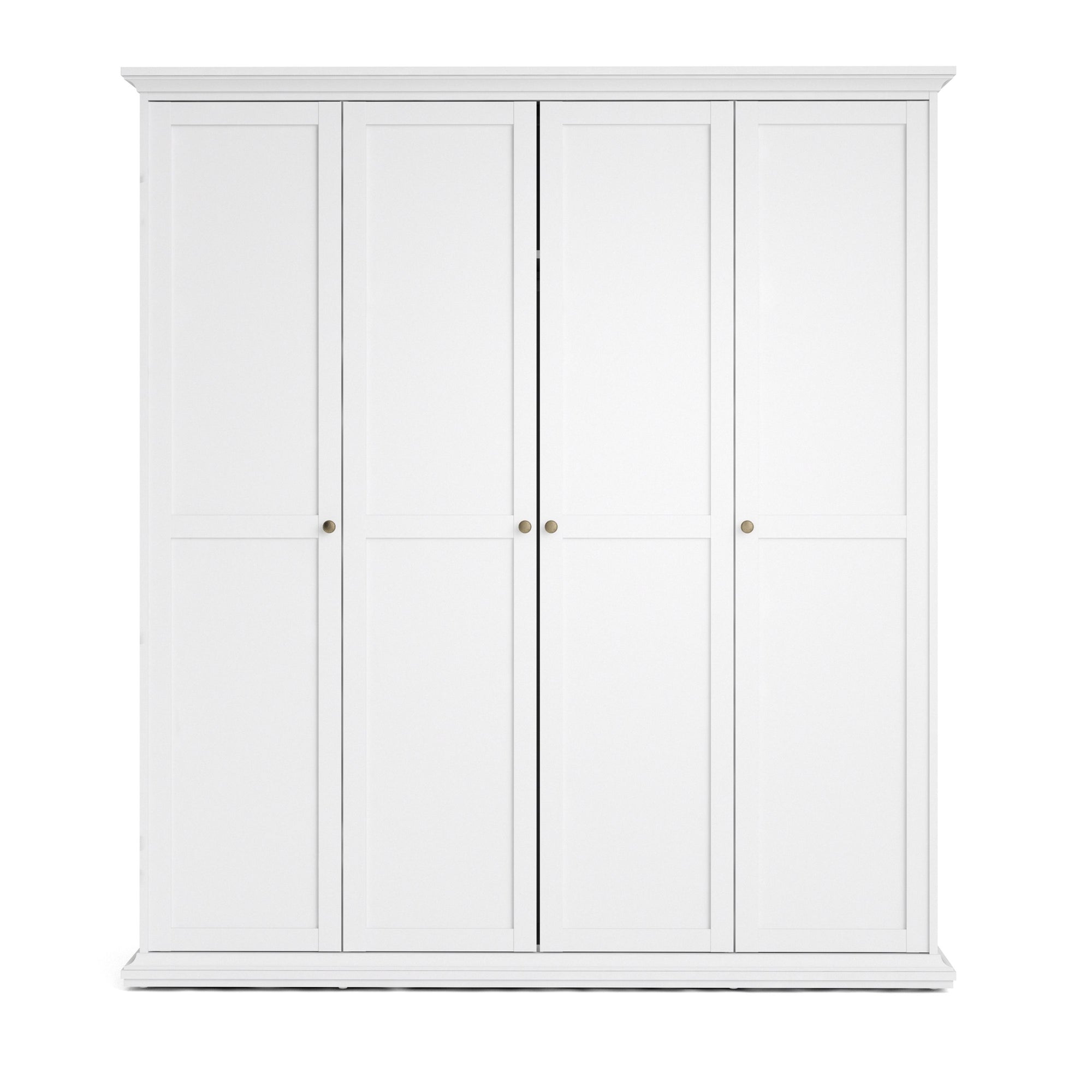 Axton Westchester Wardrobe with 4 Doors In White