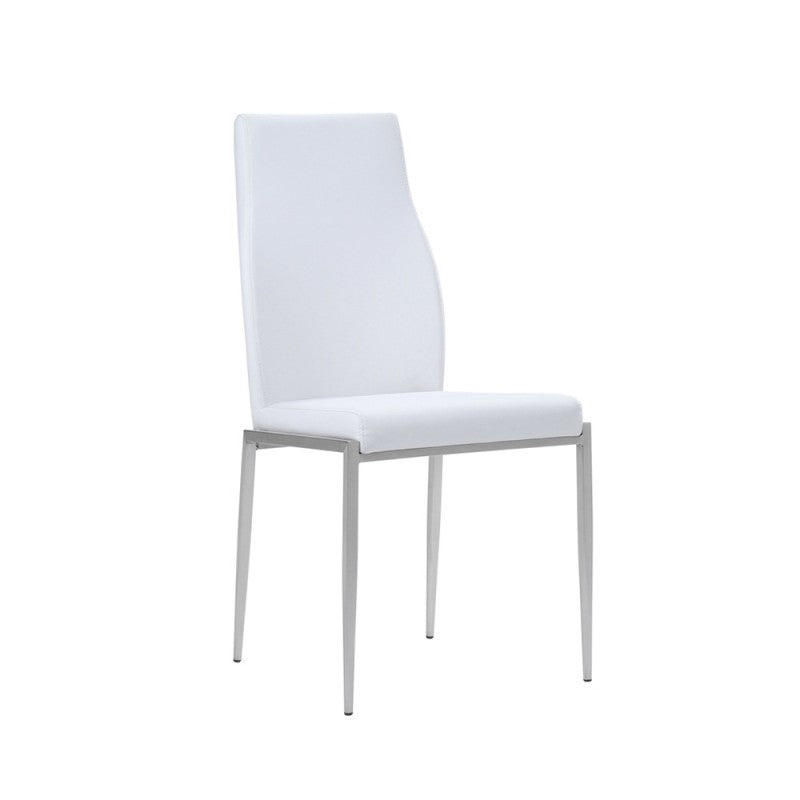 Axton Woodlawn Small Extending Dining Table 90/180cm + 4 Milan High Back Chair White
