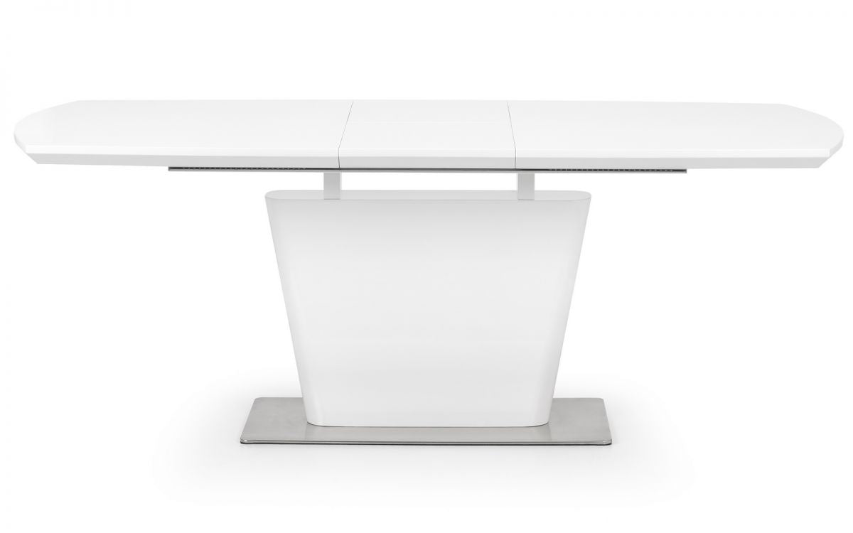 Julian Bowen Como Extending White Gloss Dining Table 160 - 200cm