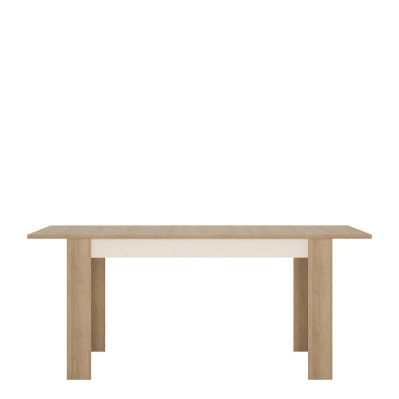 Axton Woodlawn Small Extending Dining Table 90/180cm + 4 Milan High Back Chair Dark Brown
