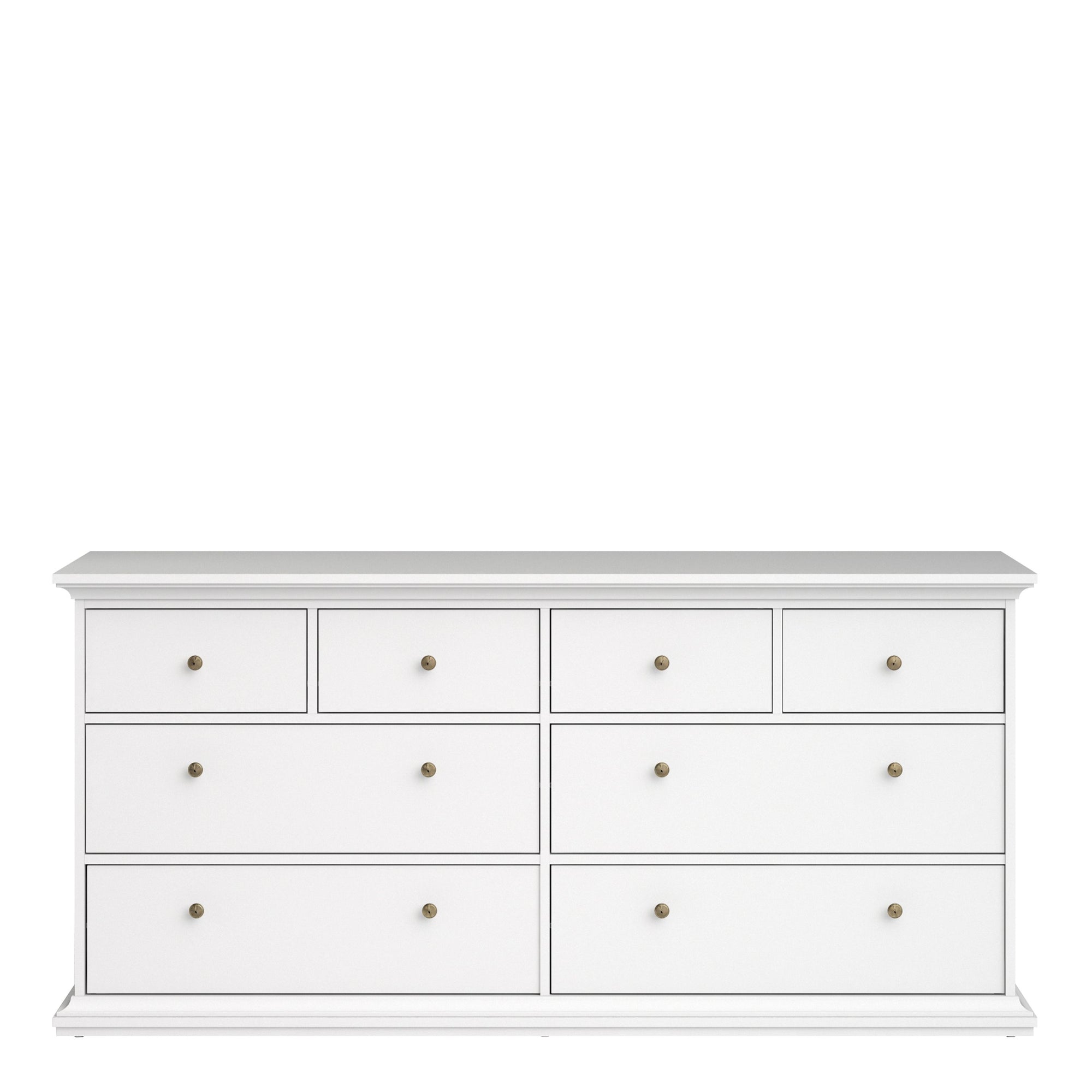 Axton Westchester Chest of 8 Drawers In White