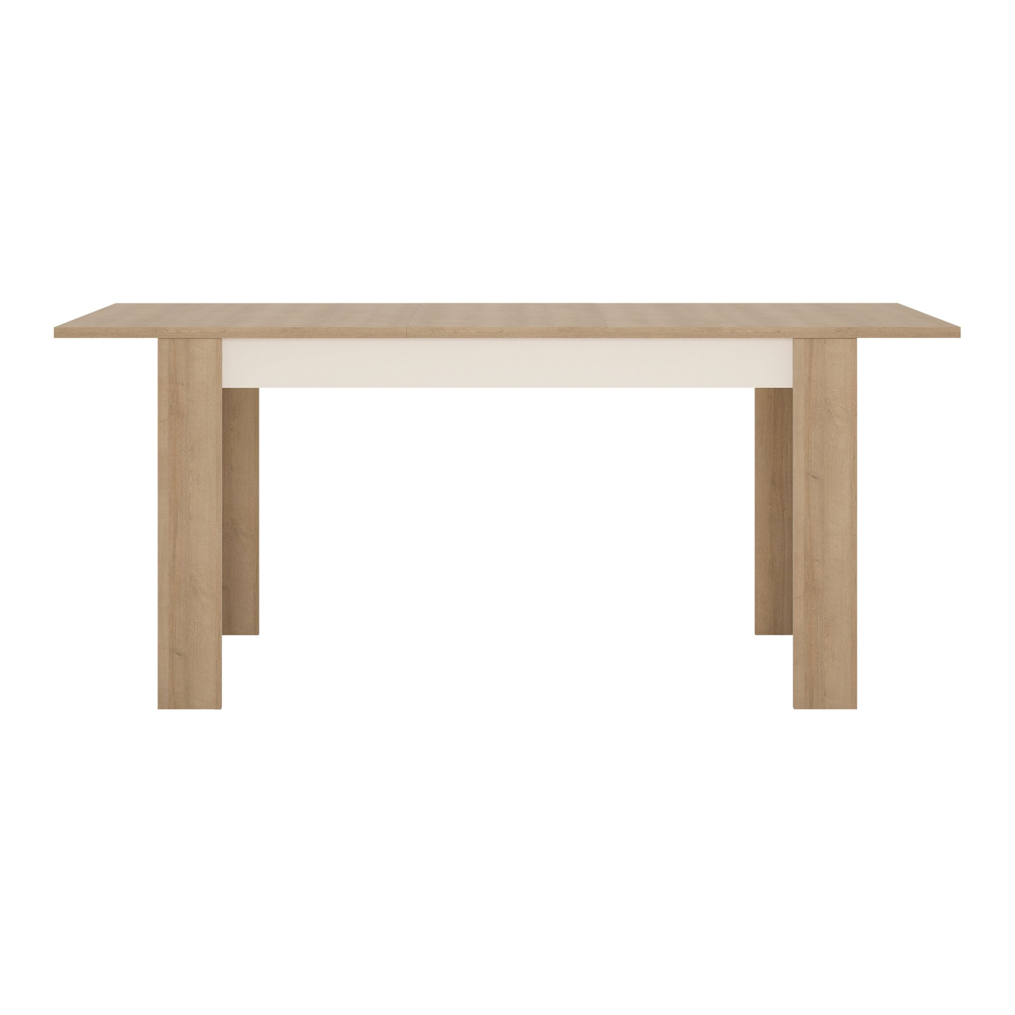 Axton Woodlawn Large Extending Dining Table 160/200 cm + 6 Milan High Back Chair White